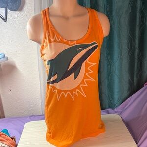 NFL Miami Dolphins Orange Team Apparel Tank Top